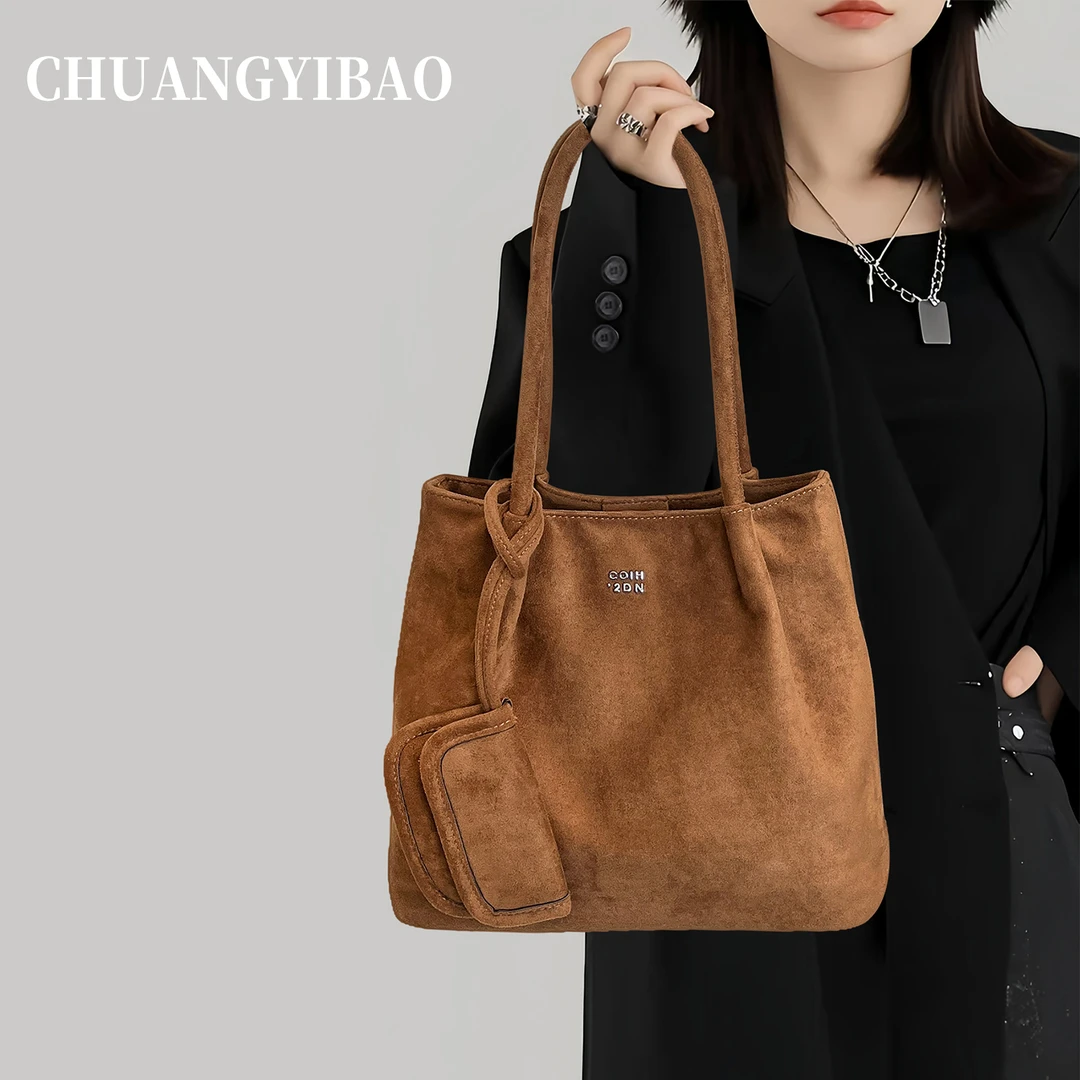 大容量通勤雾面手提包包女士2025新款秋冬单肩包高质感腋下托特包