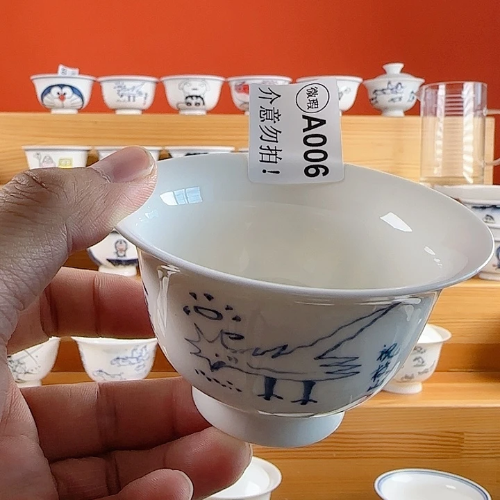 青***汪非正品手绘陶瓷茶具