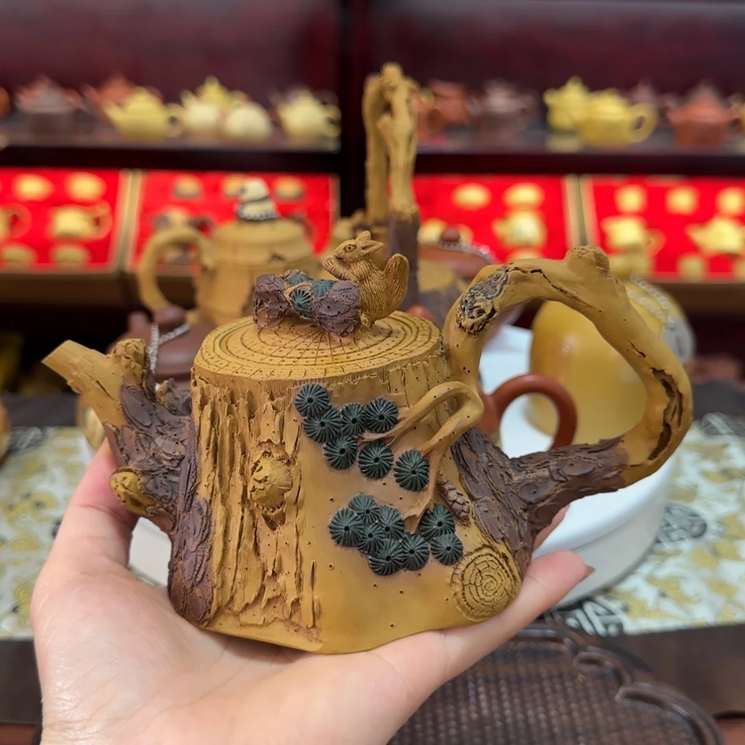 茶壶段泥枯木松鼠
