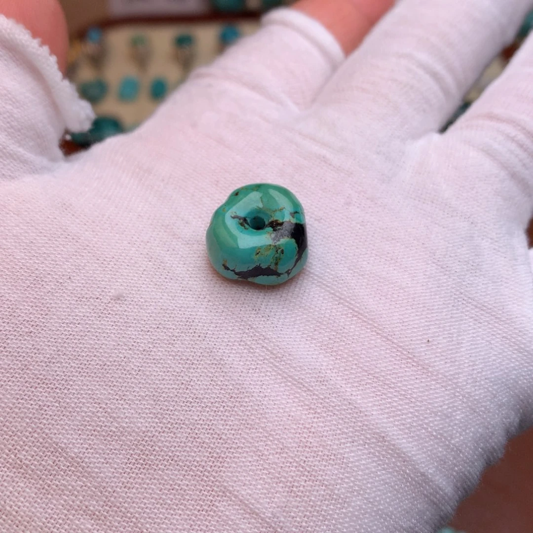 九***虎绿松石未镶嵌珠宝奇石