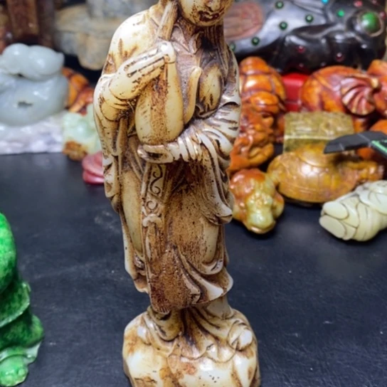 白玉菩提吊坠祥***7摆件