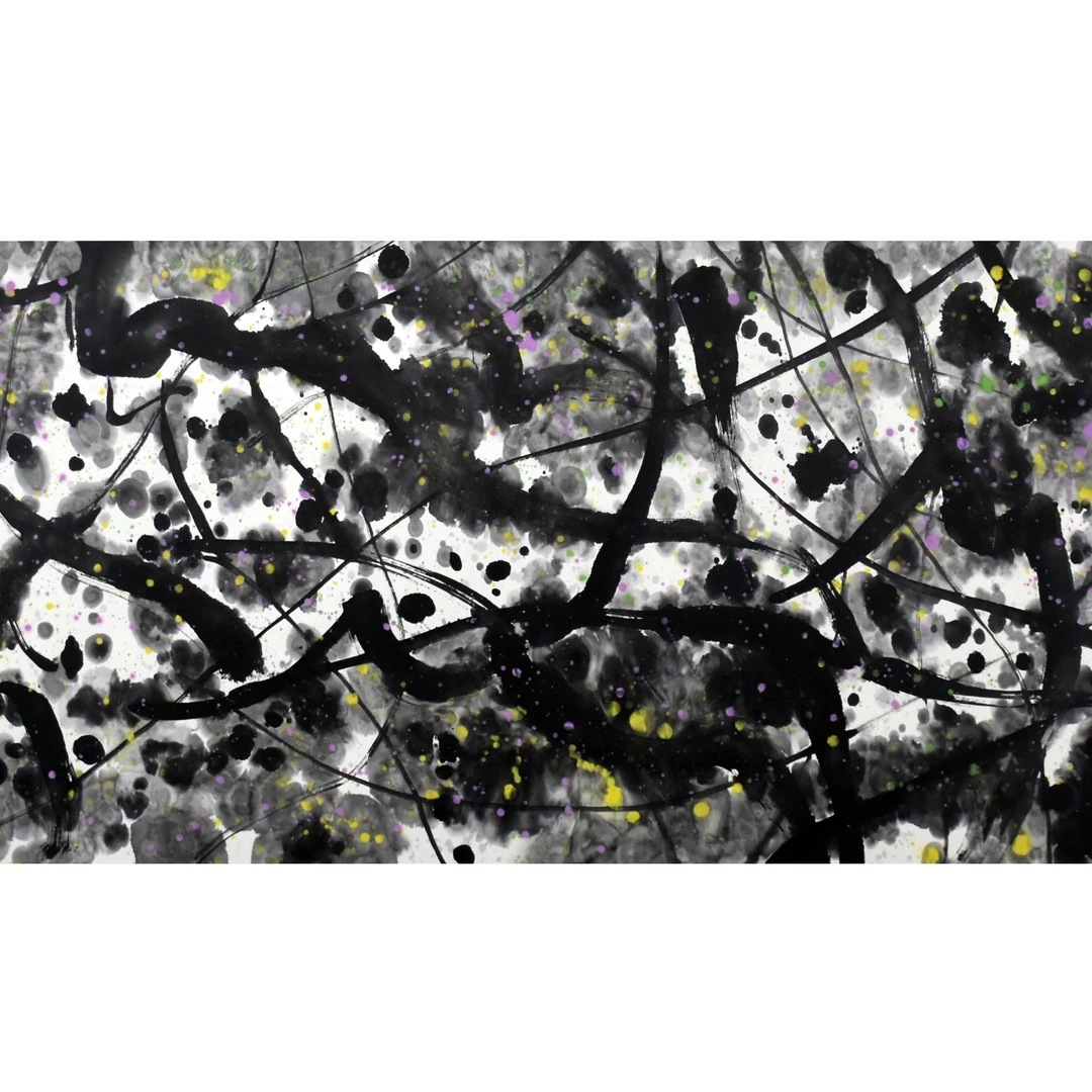 HM9357 榕荫图 68×137cm 纸本镜片 8.2平尺