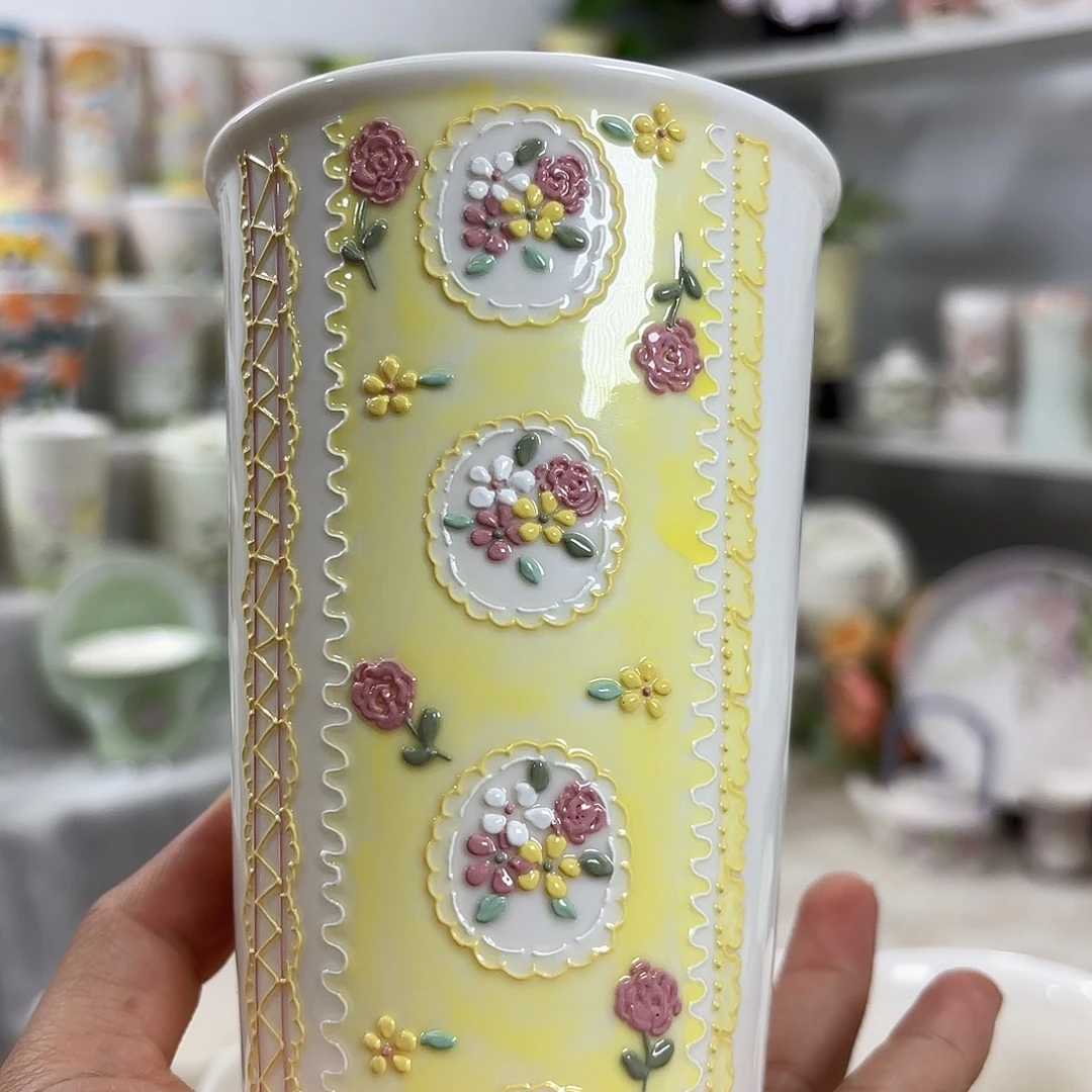 手绘高温釉下彩陶瓷