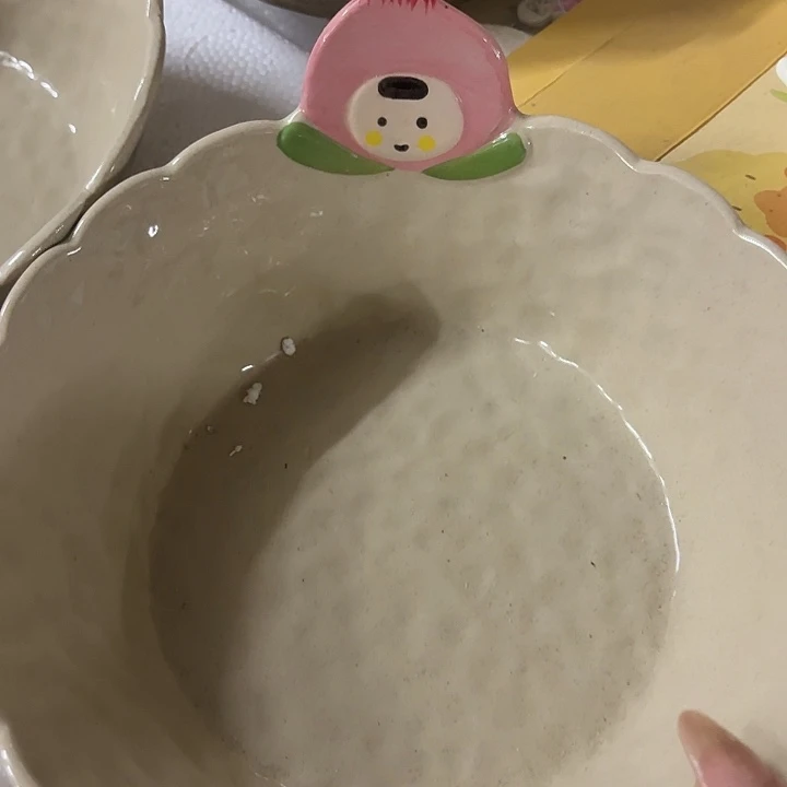 搪瓷水蜜桃汤盘一个