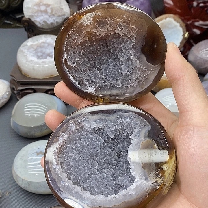 摆件未镶嵌紫晶冰透牙软聚宝盆