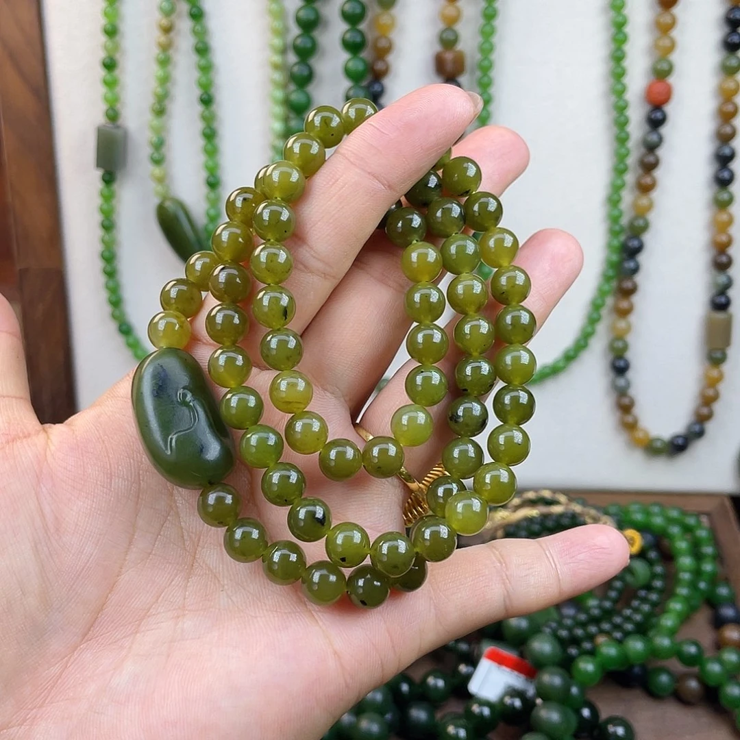 和田玉未镶嵌手链