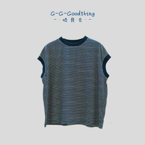 咕咕家  日系宽松大版棉麻T恤