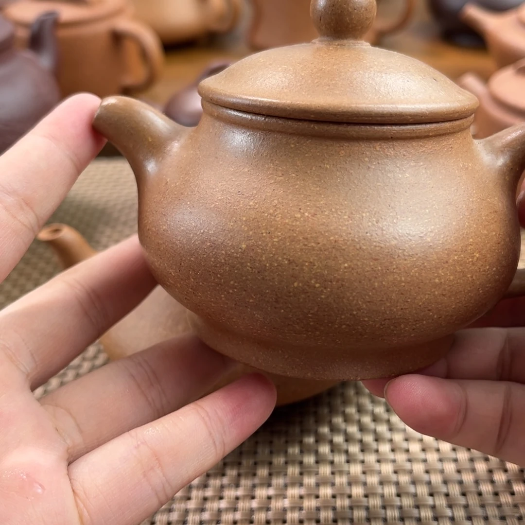 小***石茶壶紫砂手工制作壶口微瑕不退不换
