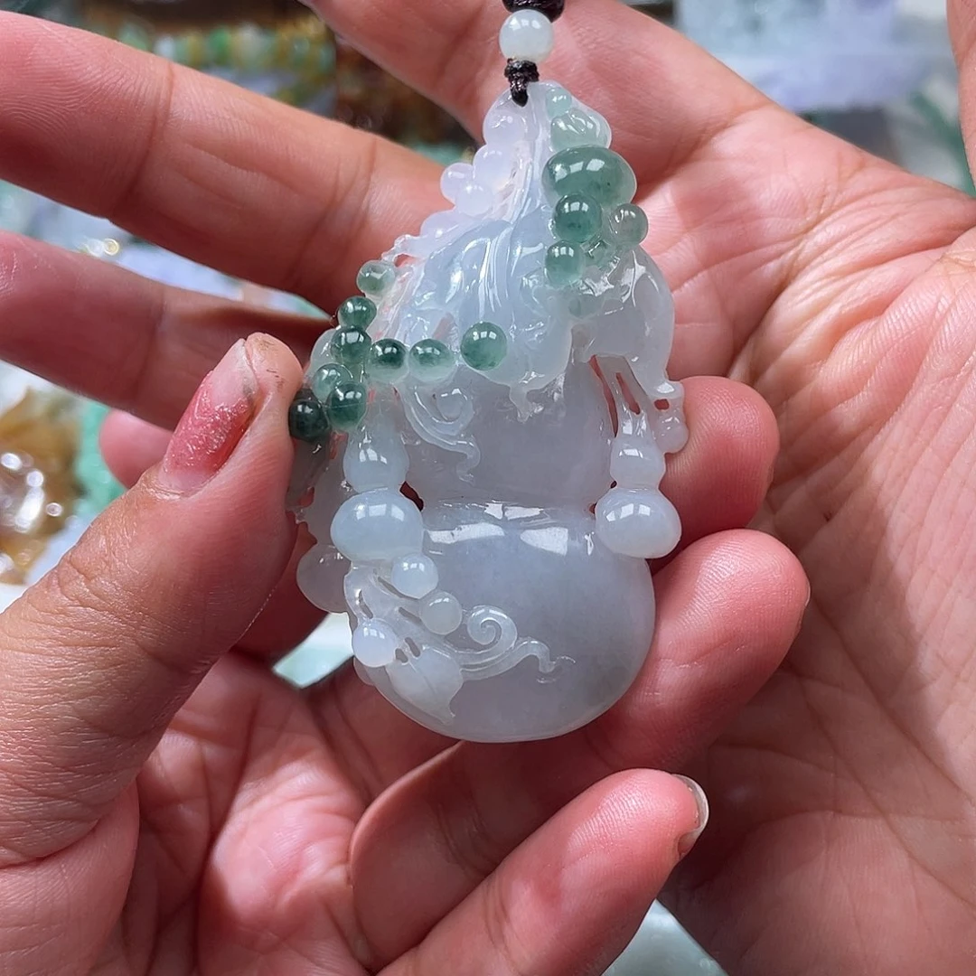颈饰未镶嵌翡翠小*怪