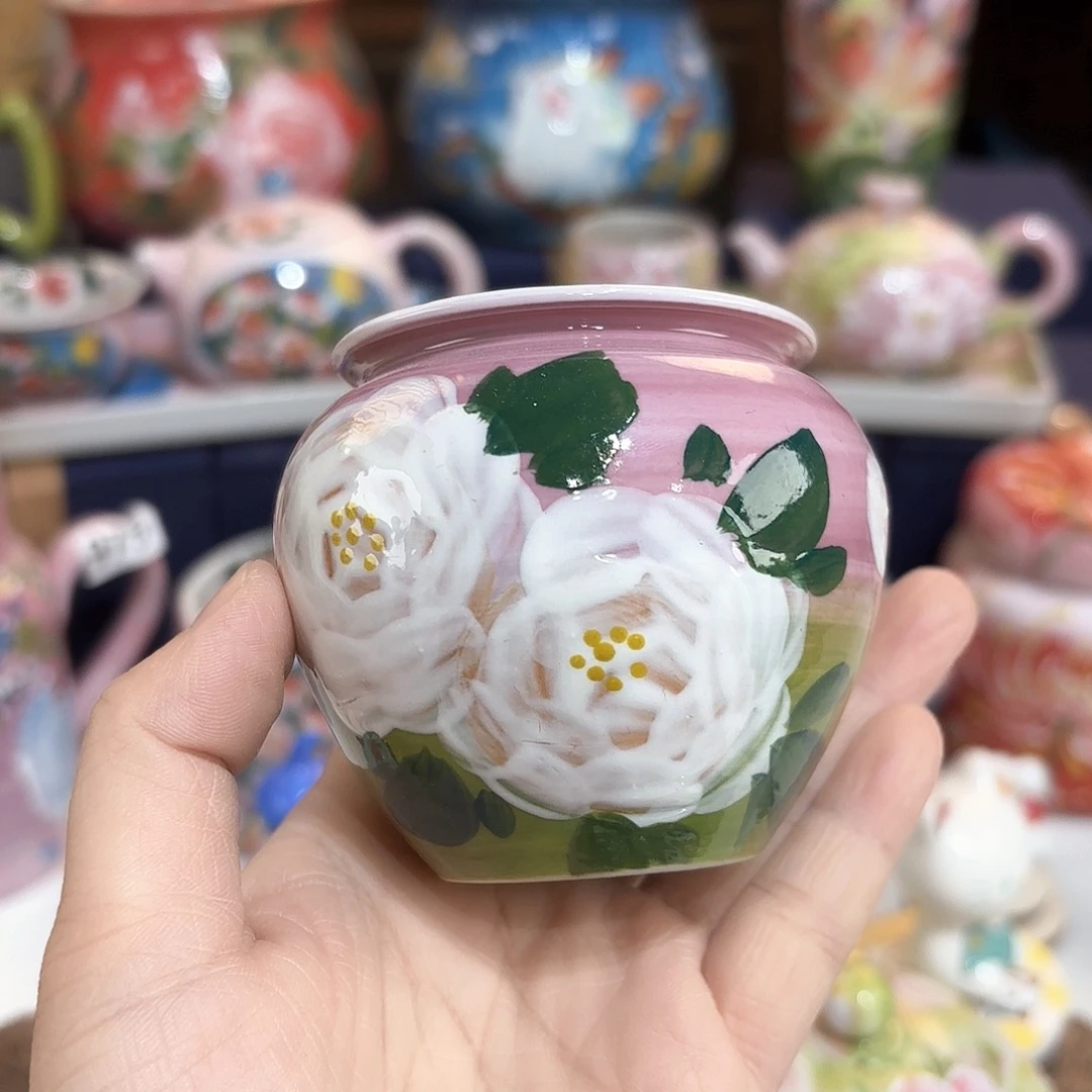 景德镇手绘高温釉下彩陶瓷茶具