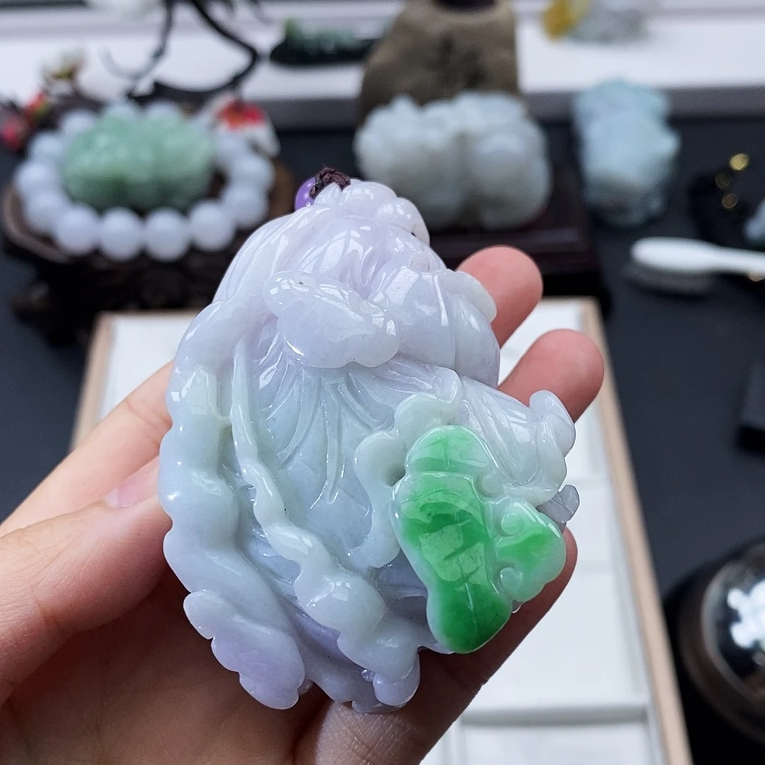 翡翠未镶嵌颈饰不***缅甸翡翠a货