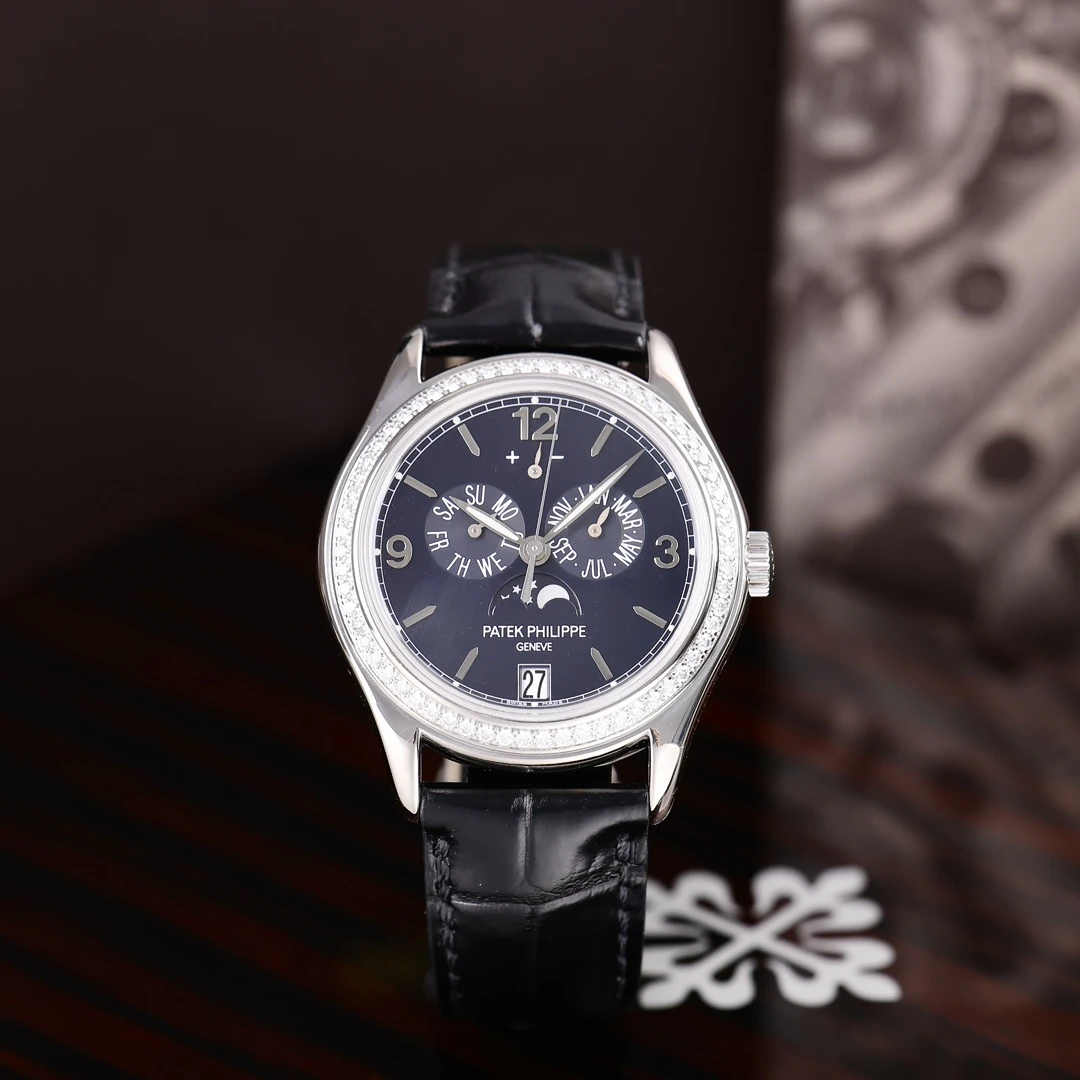 95新 Patek Philippe/百达翡丽 5147G 原镶钻 39mm 2014年保卡