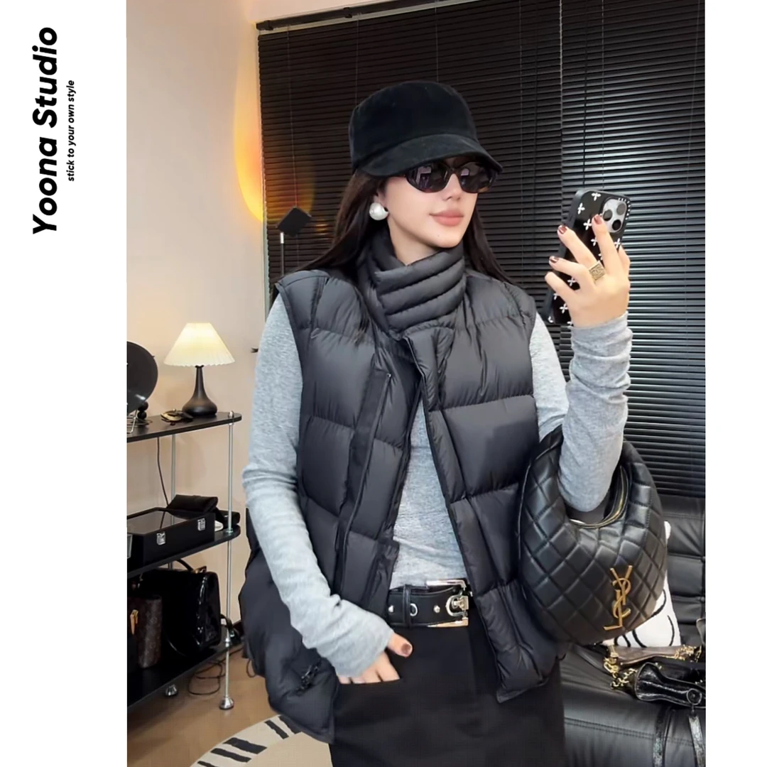 【U娜】秋冬百搭休闲极简风羽绒服马甲