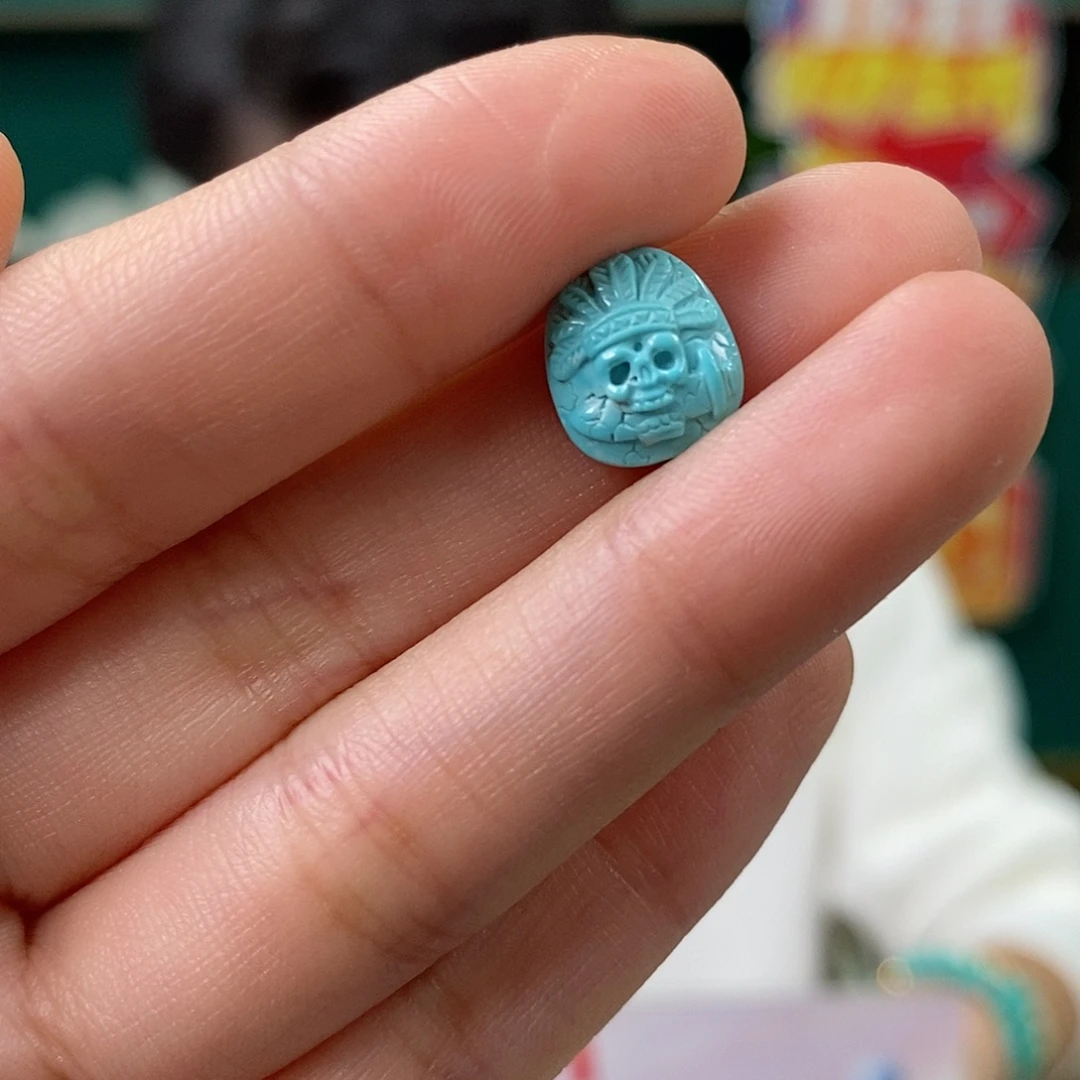 绿松石未镶嵌挂件