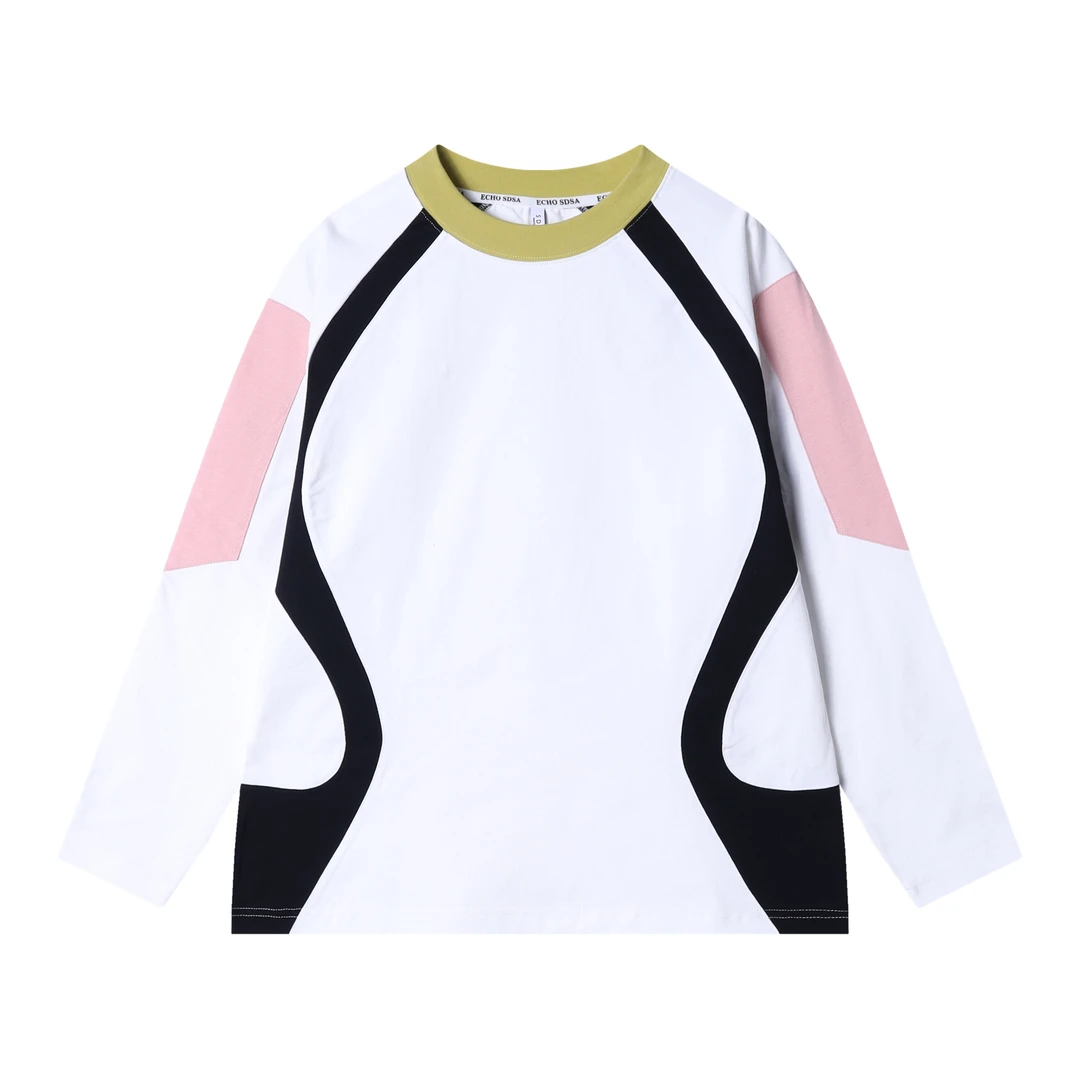 秋冬季新款时尚个性百搭彩色户外撞色个性休闲潮流百搭上衣