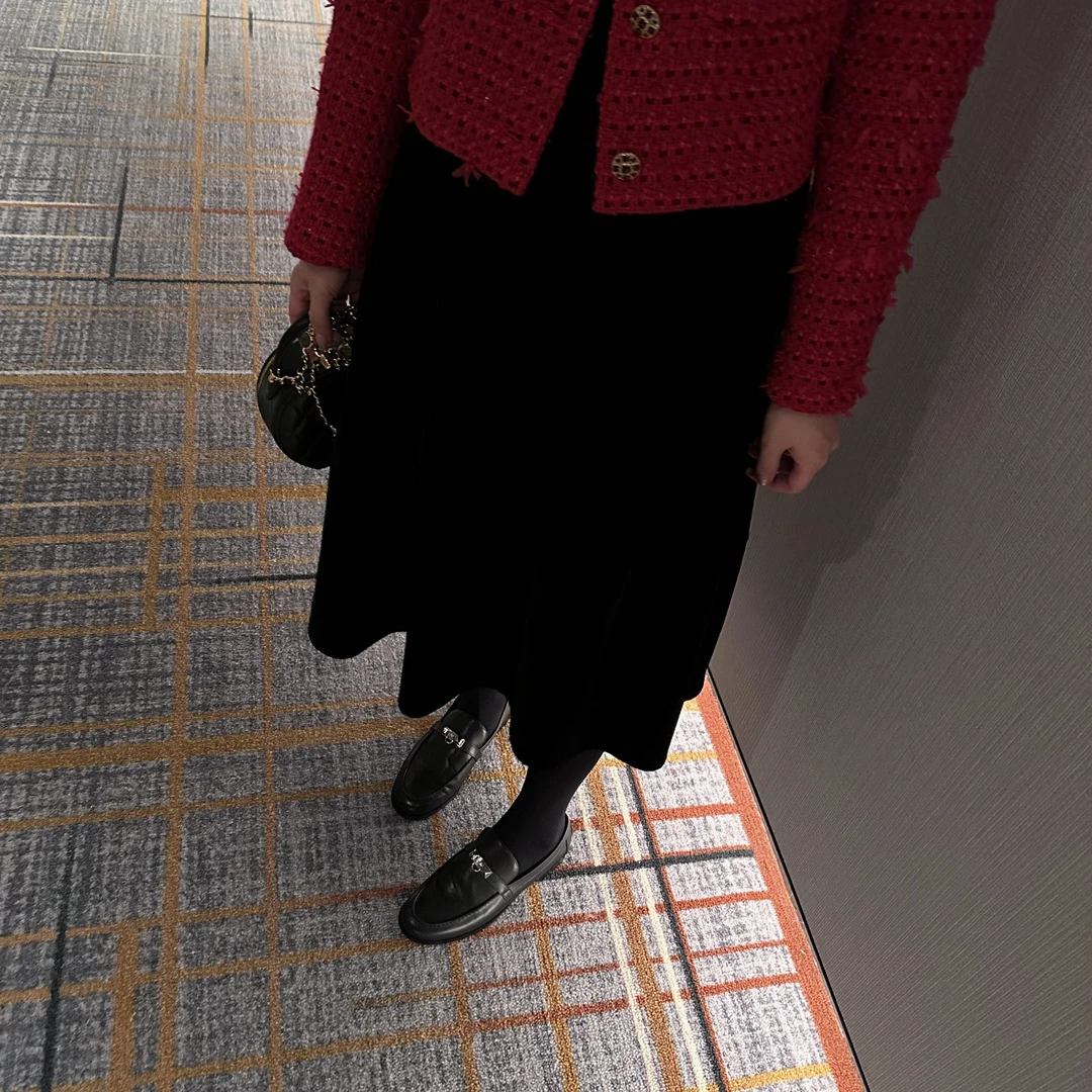 syna希娜 高定褶皱设计垂感半身裙