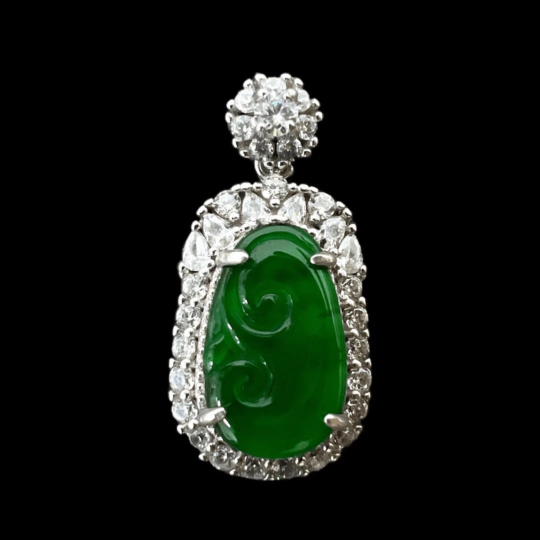 F4642 翡翠吊坠孤品