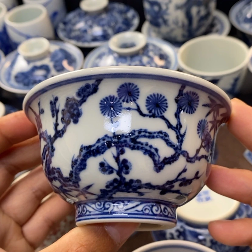 【闪购商品】景德镇青花主人杯