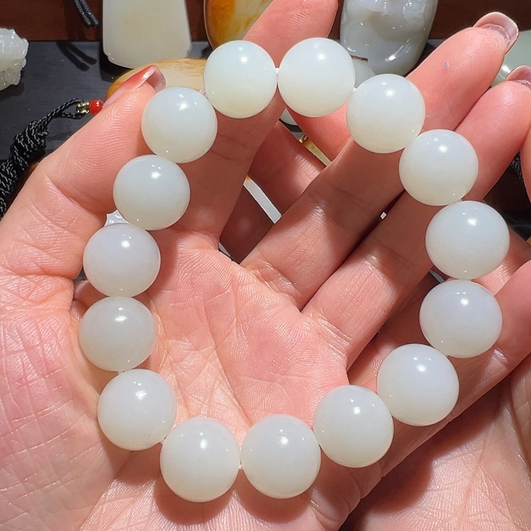 和田玉未镶嵌手链