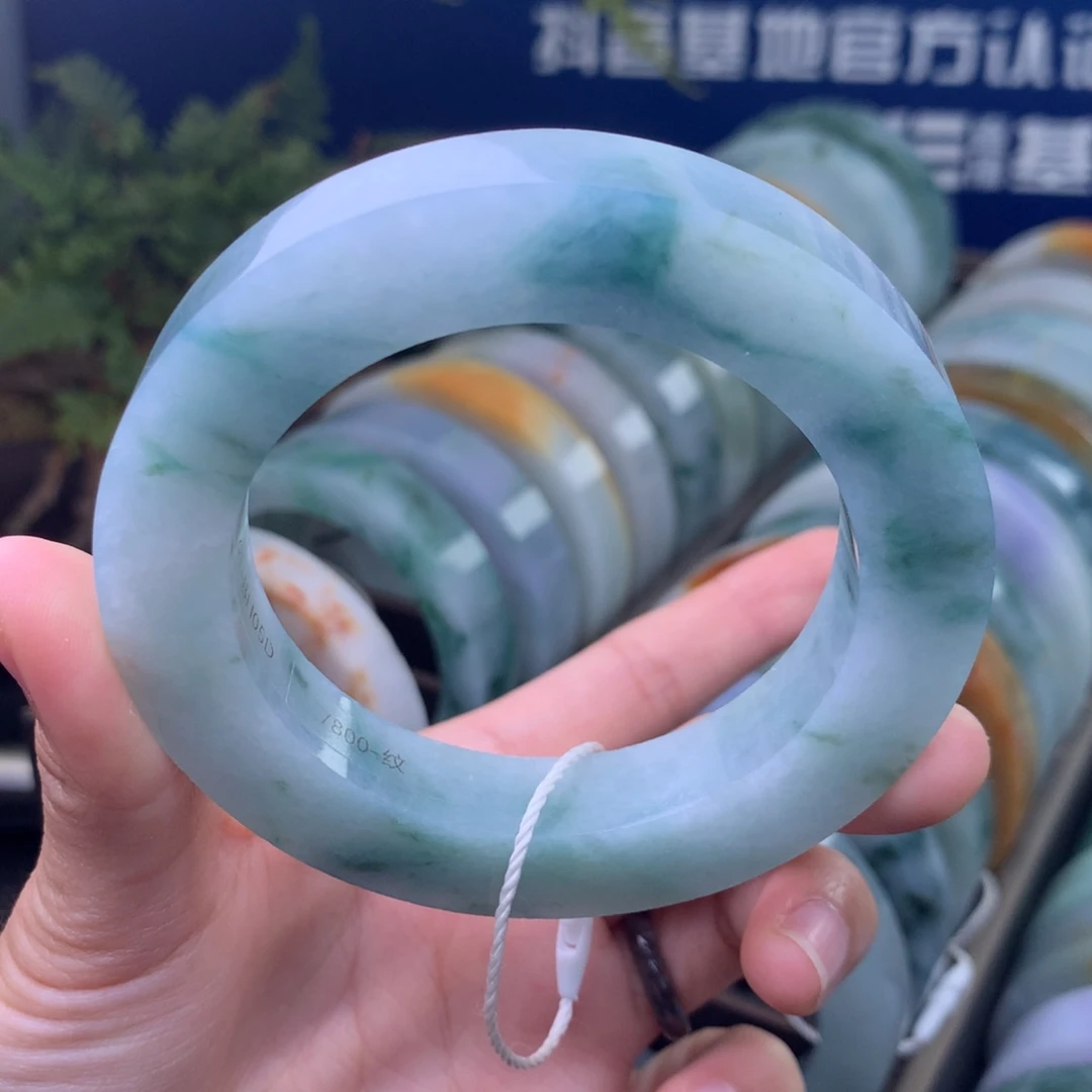 定制翡翠未镶嵌手镯定制不退不换