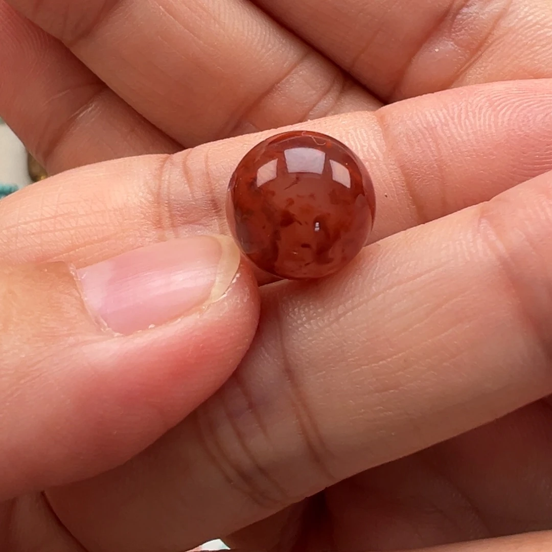 南红玛瑙未镶嵌吊坠(不含链)直径12