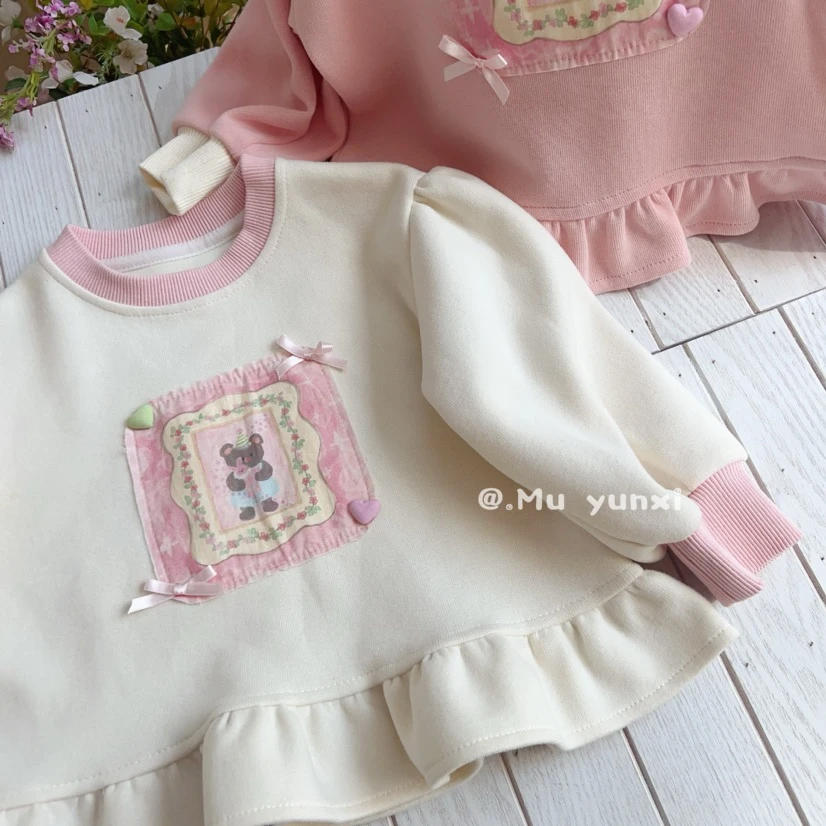 【Bao Bao】秋款女童洋气可爱小熊卫衣25570