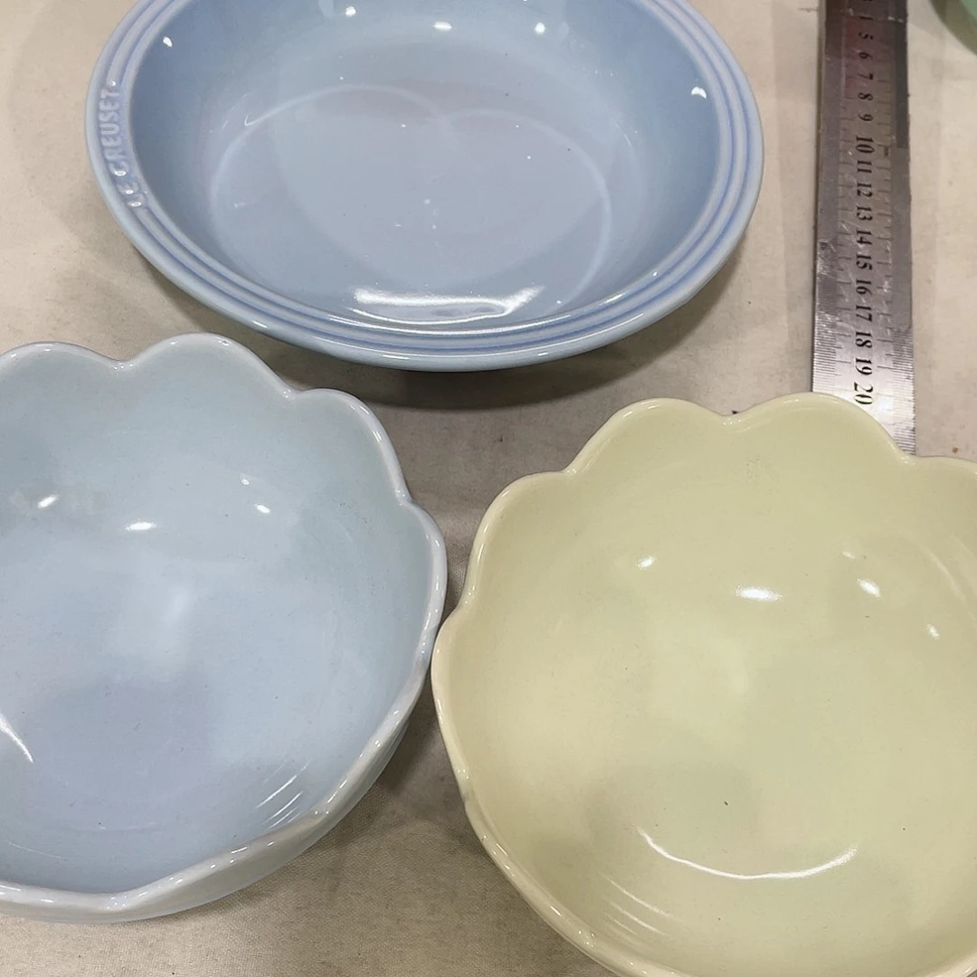 瓷片微瑕陶瓷餐具3个装