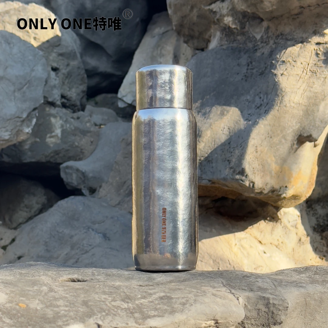 特唯纯钛保温杯磁悬浮高档磁吸钛杯内外双层抽真空商务保温杯子