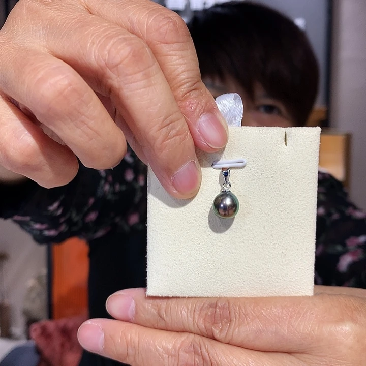 颈饰银S925镶嵌海水珍珠