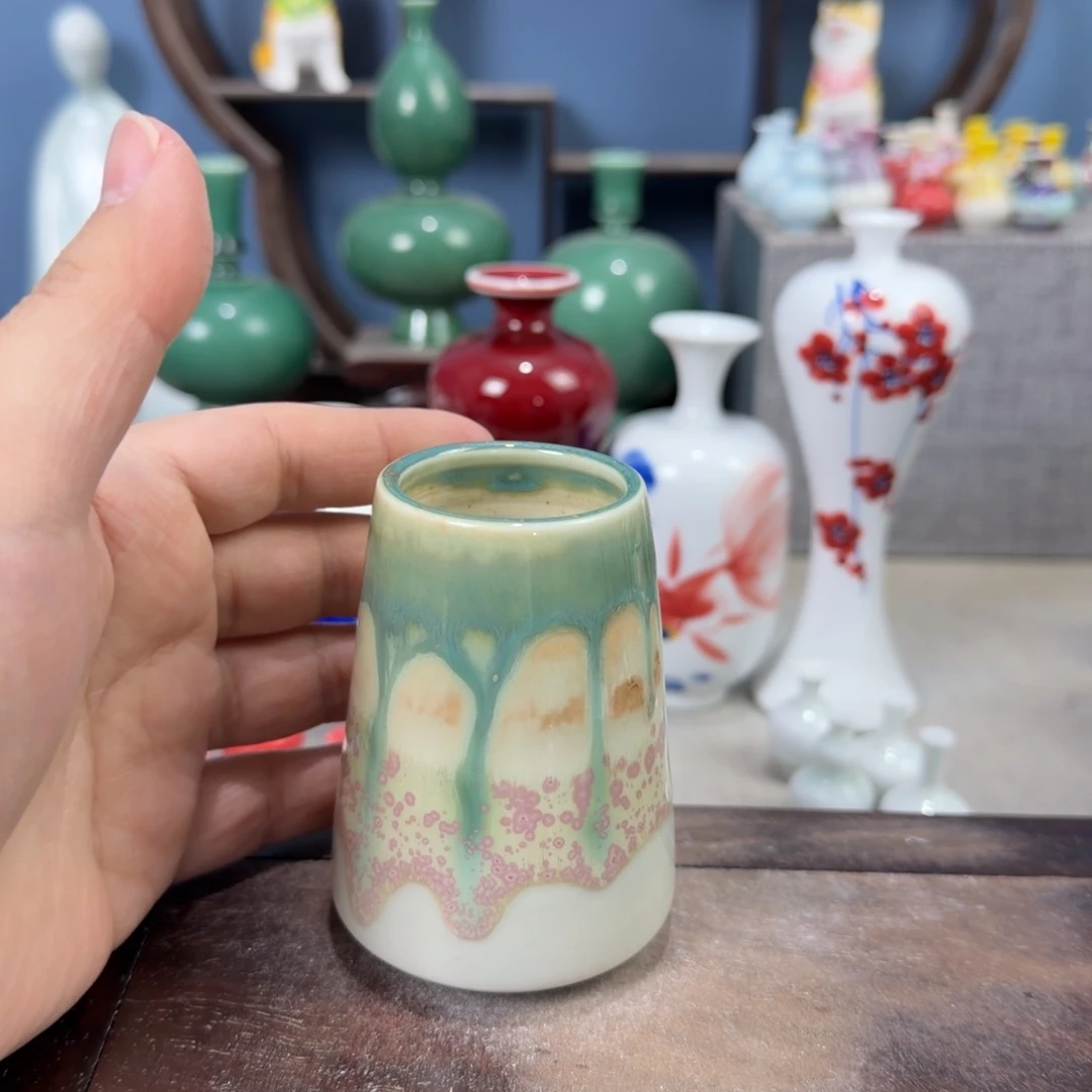 陶瓷手工小花器摆件
