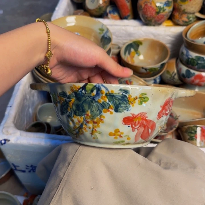 瓷片景德镇陶瓷手工手绘