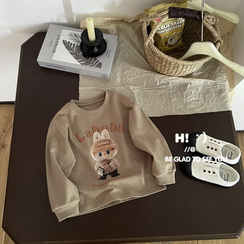 【百分百棉】郝叔童品秋季新款2025时尚男童洋气高货长袖潮kkHL5359