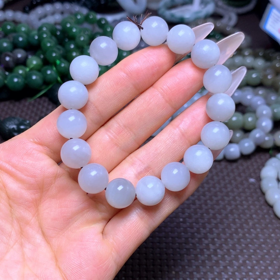 和田玉未镶嵌手串卡12