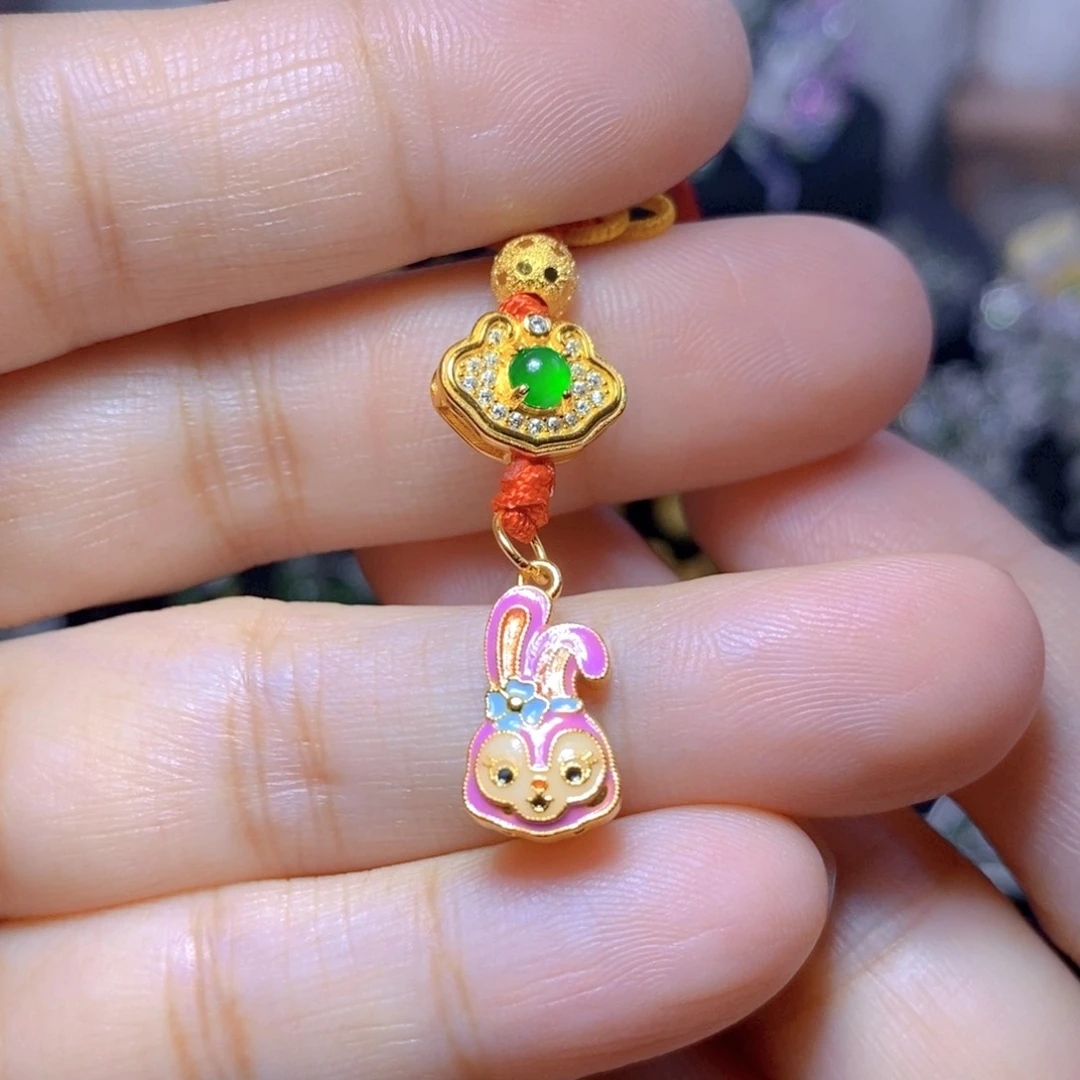 翡翠银S925镶嵌耳饰天然有机