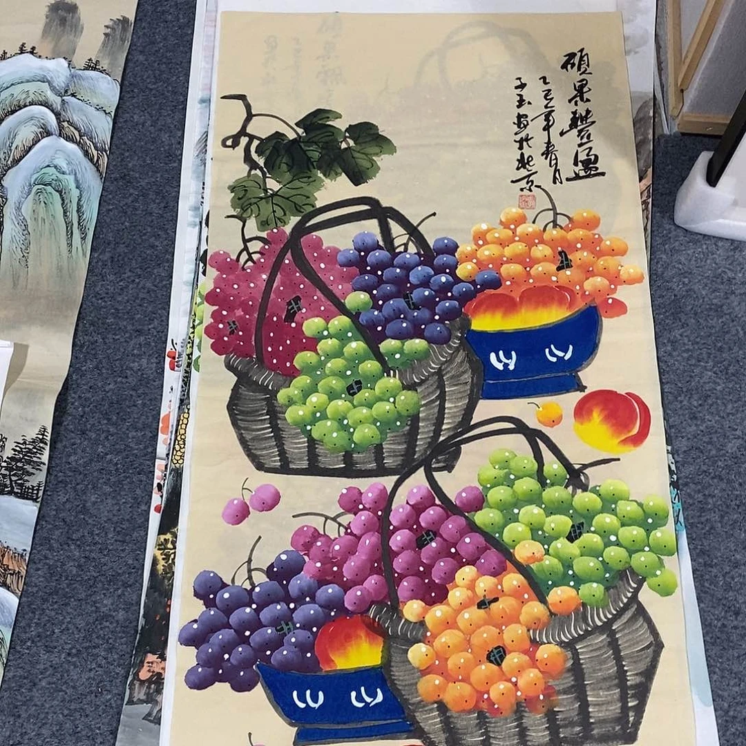 国画纯手绘画13445