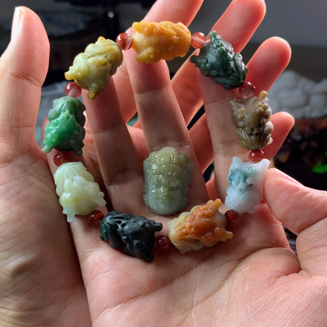 定制翡翠未镶嵌奔***刘翡翠