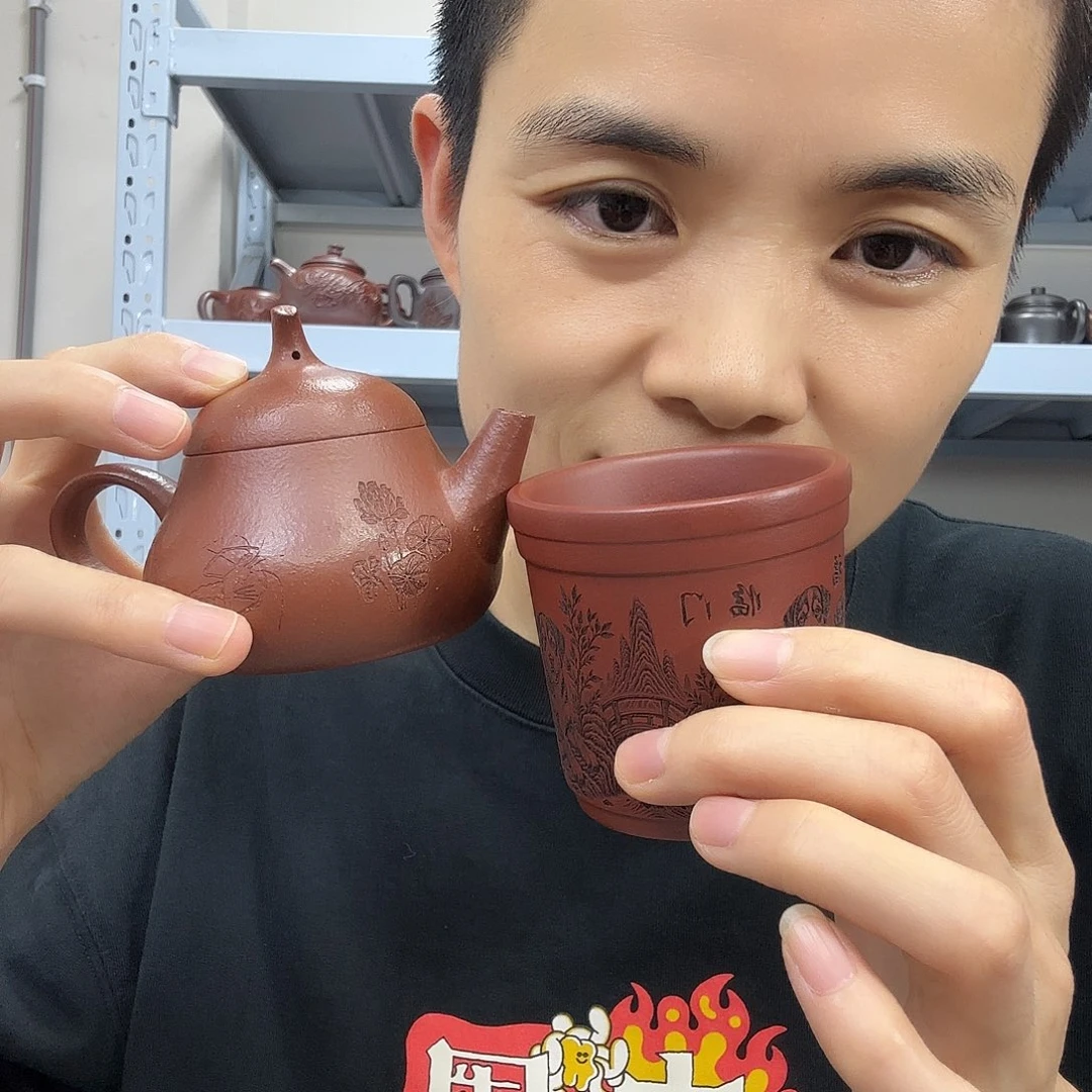 紫砂茶壶民间手艺人全手工制作