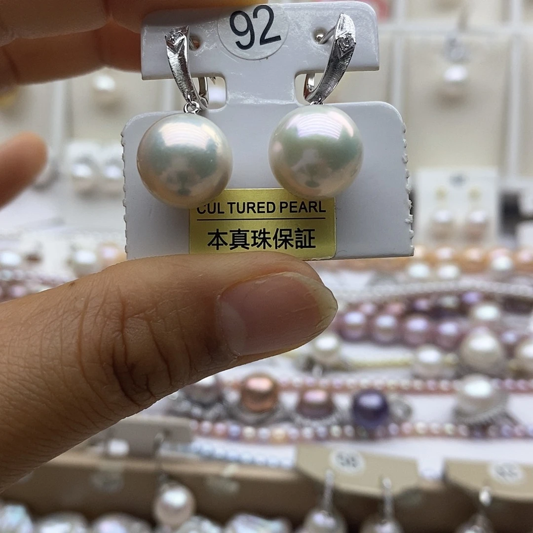 淡水珍珠吊坠(赠链)银S925镶嵌