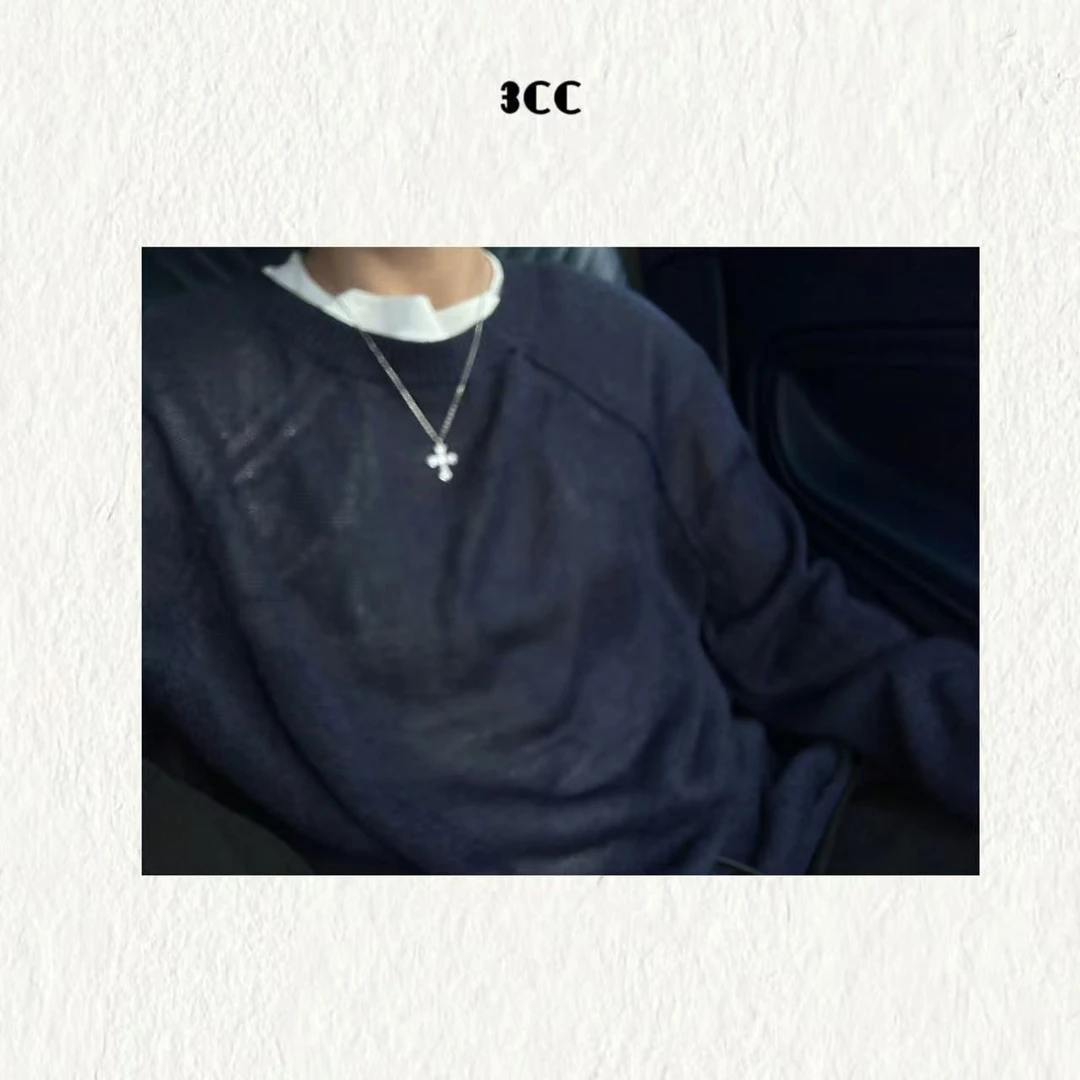 3CC【氧气感和纸纱2.0】卷边设计进口和纸纱针织衫【1.2%亚麻】8866