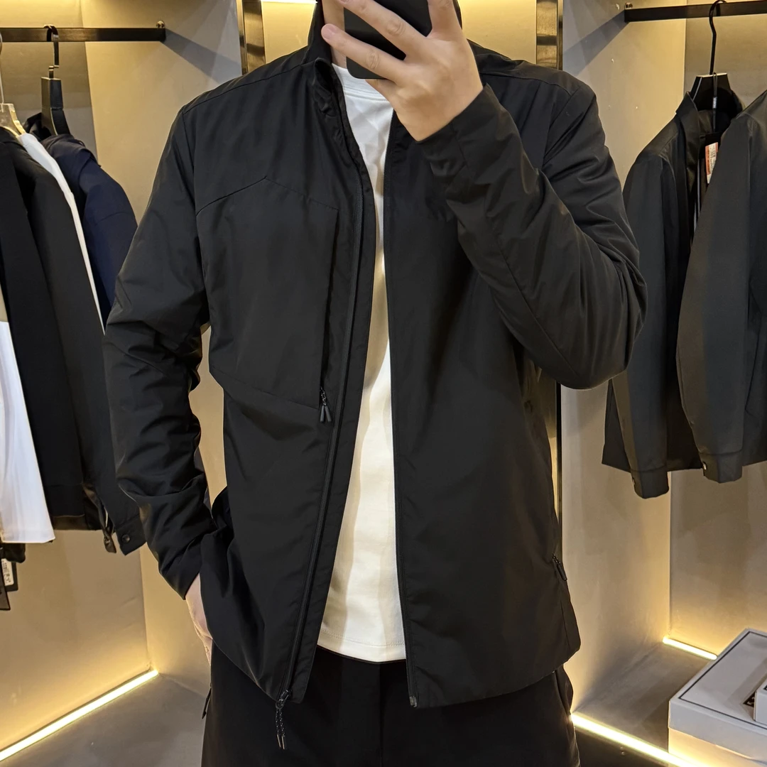 25215冬季户外鸟同款净版棉外套男士立领薄棉外套户外休闲棉服