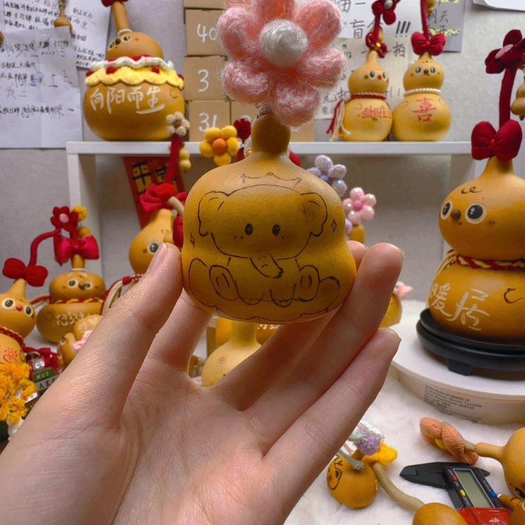 有机玻璃小象葫芦摆件