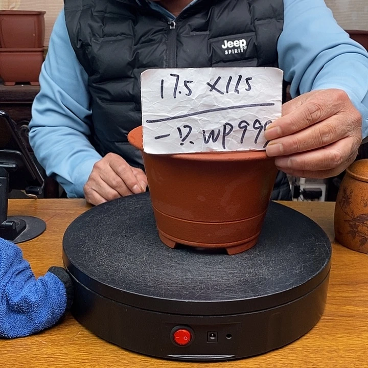 紫砂花盆货号一只WP999