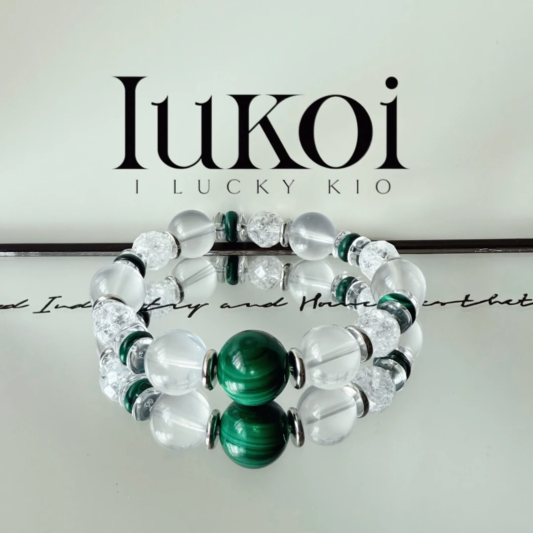 合成金属石英石手链 ｜IUKOI ｜绿虎眼 ｜奶白 ｜白水 ｜