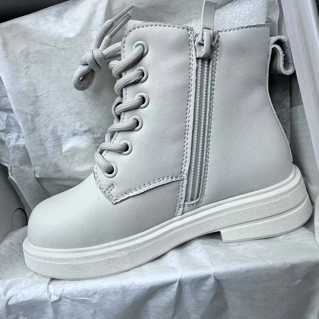 【26-37码】儿童2025春季新款软底防滑舒适春秋简约休闲马丁靴232