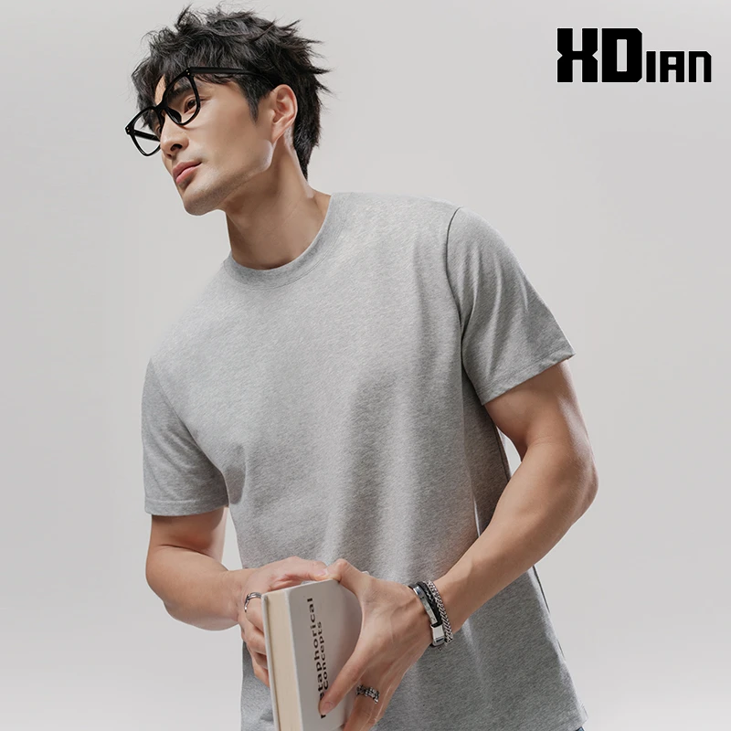 XDIAN/续点短袖男T恤240G重磅索罗纳凉感速干小领口新款抗菌T恤