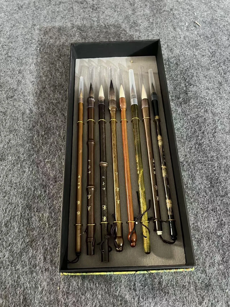 初学者竹杆毛笔套盒