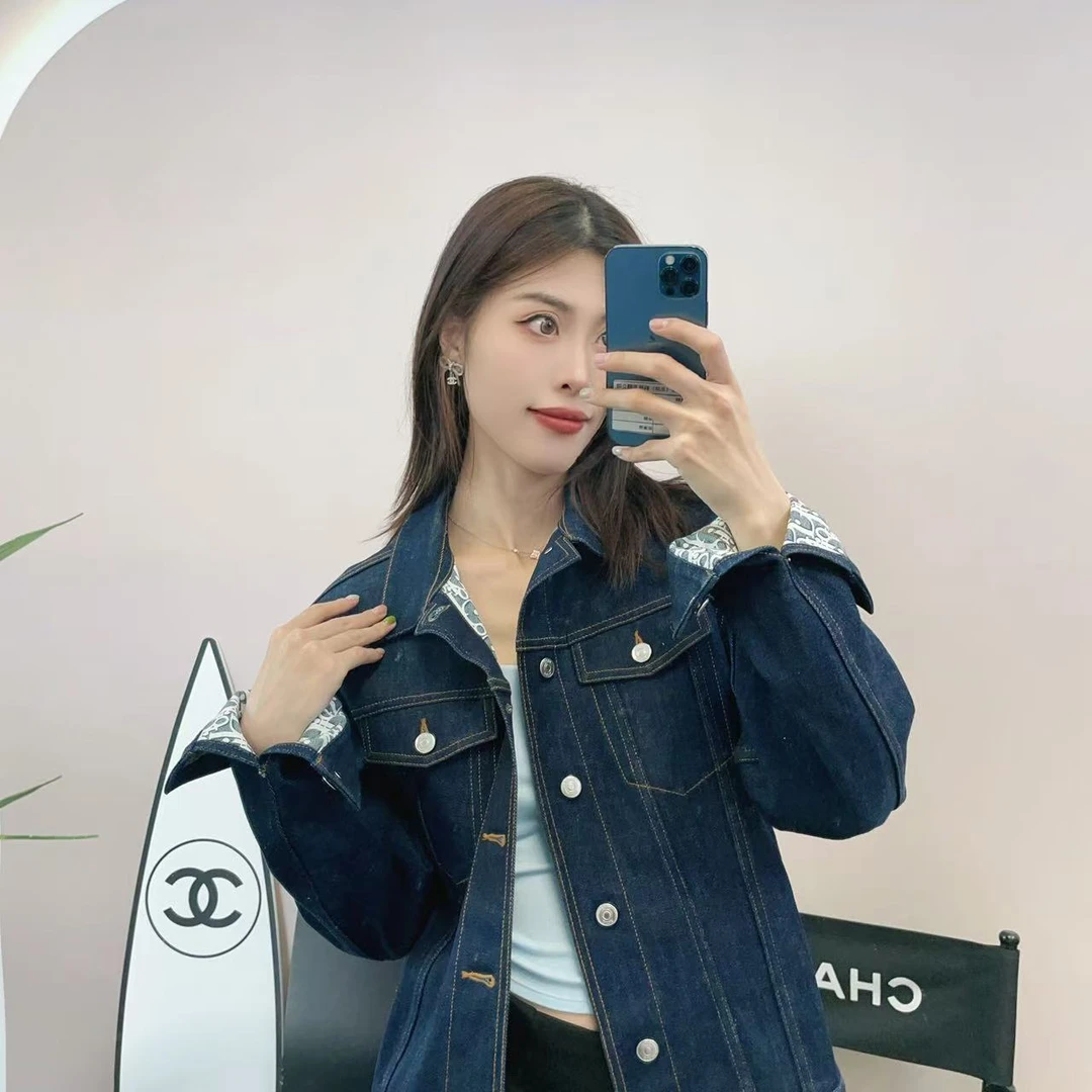 95新 DIOR/迪奥 牛仔外套48码蓝色／250424VXYBD01