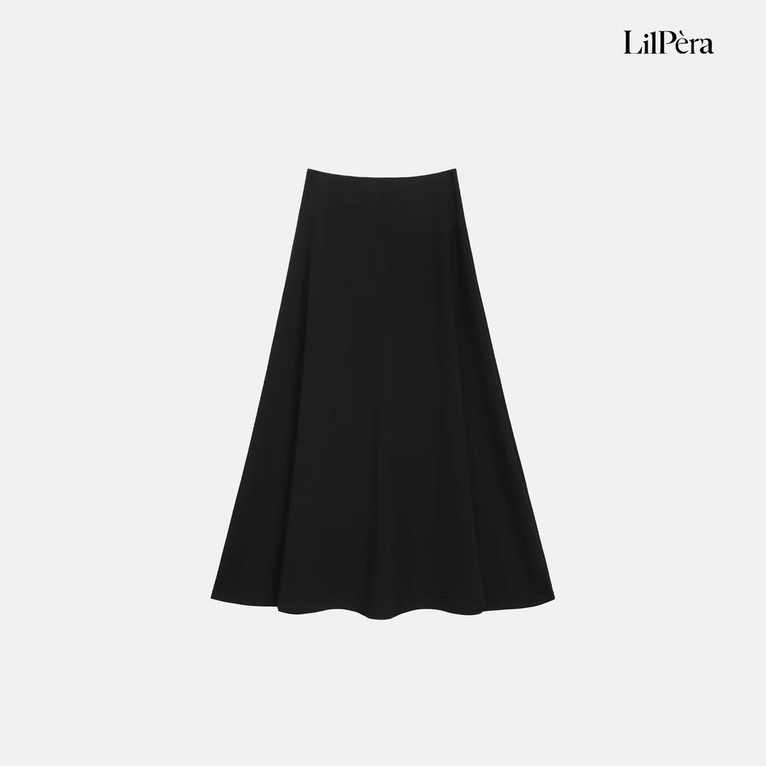 Lilpera【清仓福利】垂感凉感大摆半身裙X478