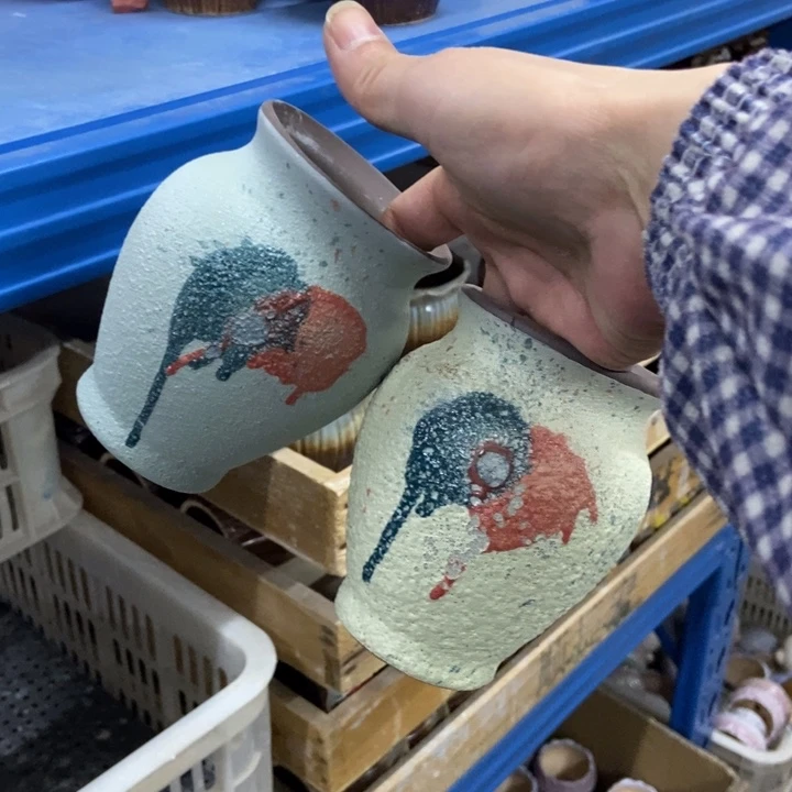 陶瓷花盆单场满9.9发8*12黄绿