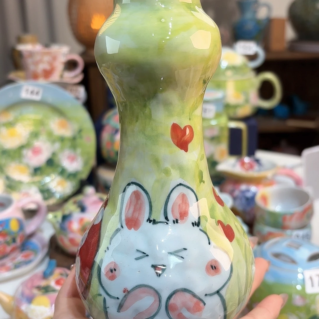 景德镇手绘高温釉下彩陶瓷茶具